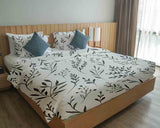 Original therapy blanket - cotton cover white with black branches