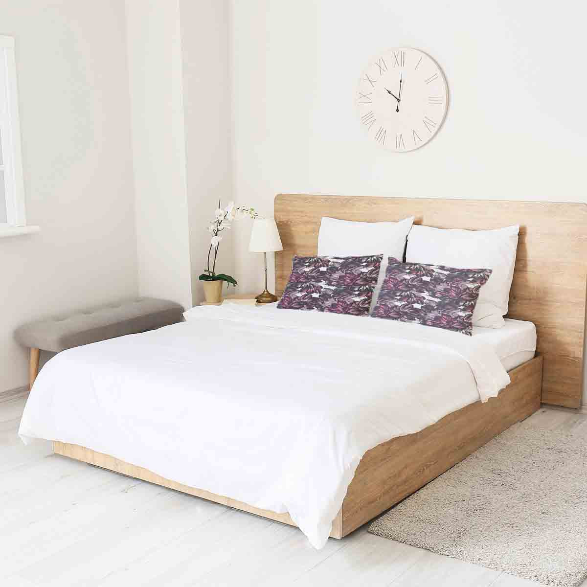 Cuscino per la salute con mare di fiori viola