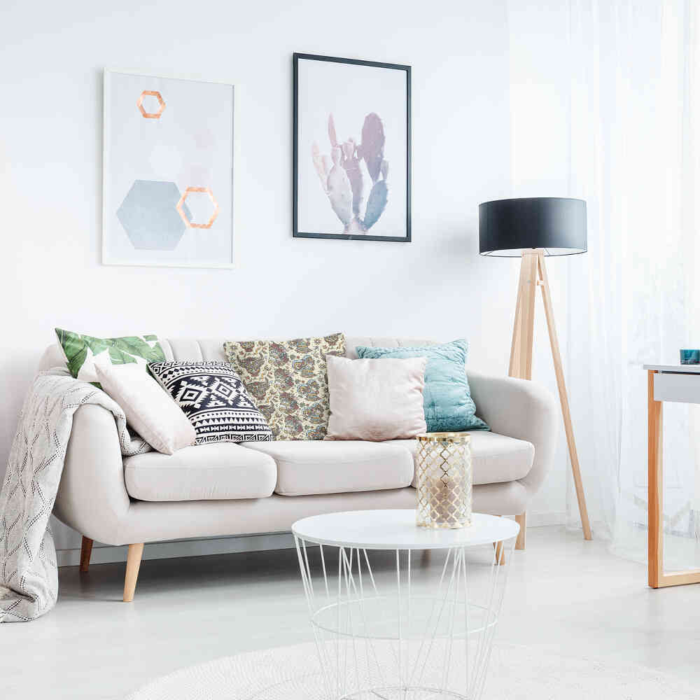 Cuscino sanitario teste di animali colorate