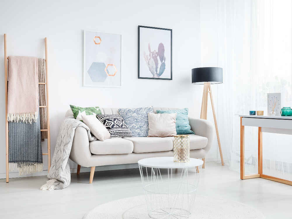 Health pillow waves in blue