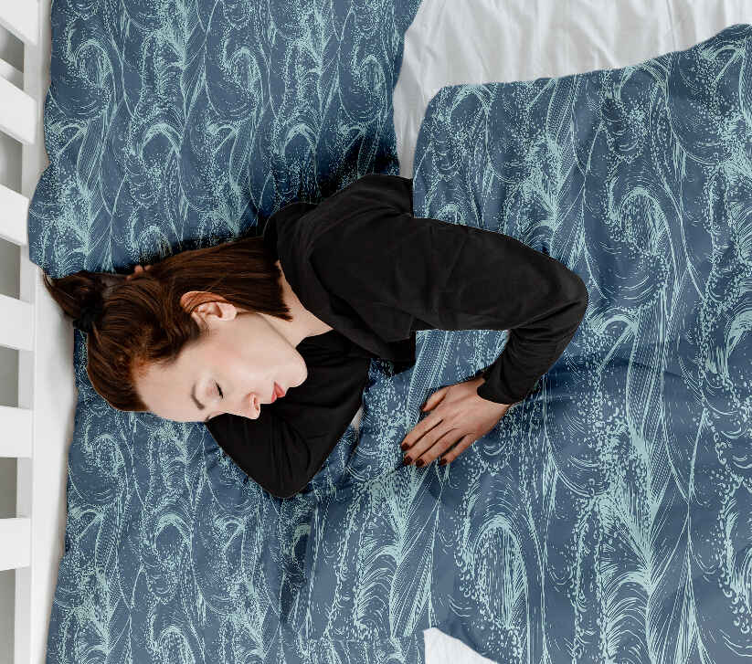 Therapy blankets bedding set waves in the sea