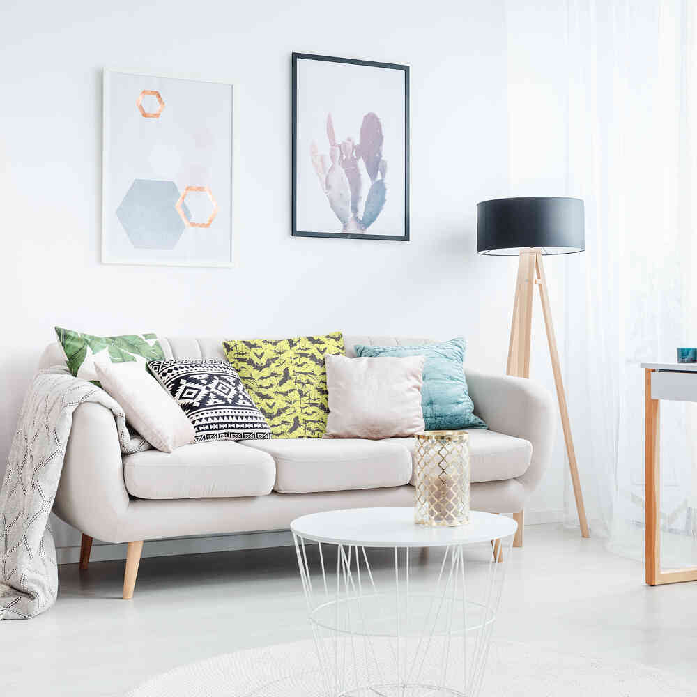 Cuscino salute giallo pipistrello