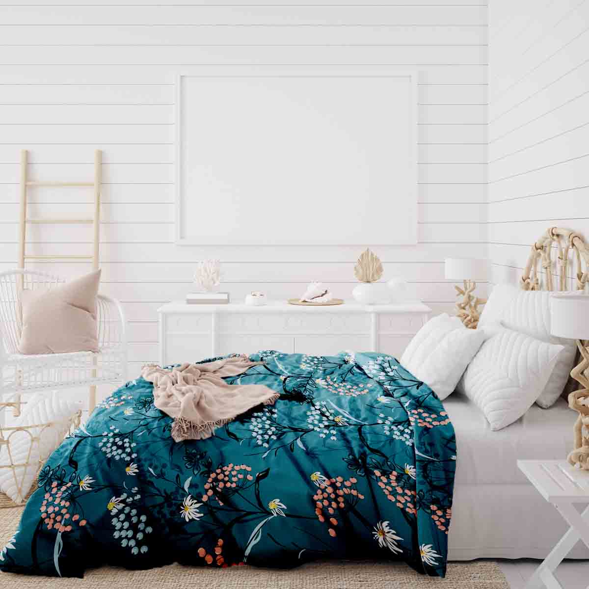 Therapy blankets bedding set spring flowers