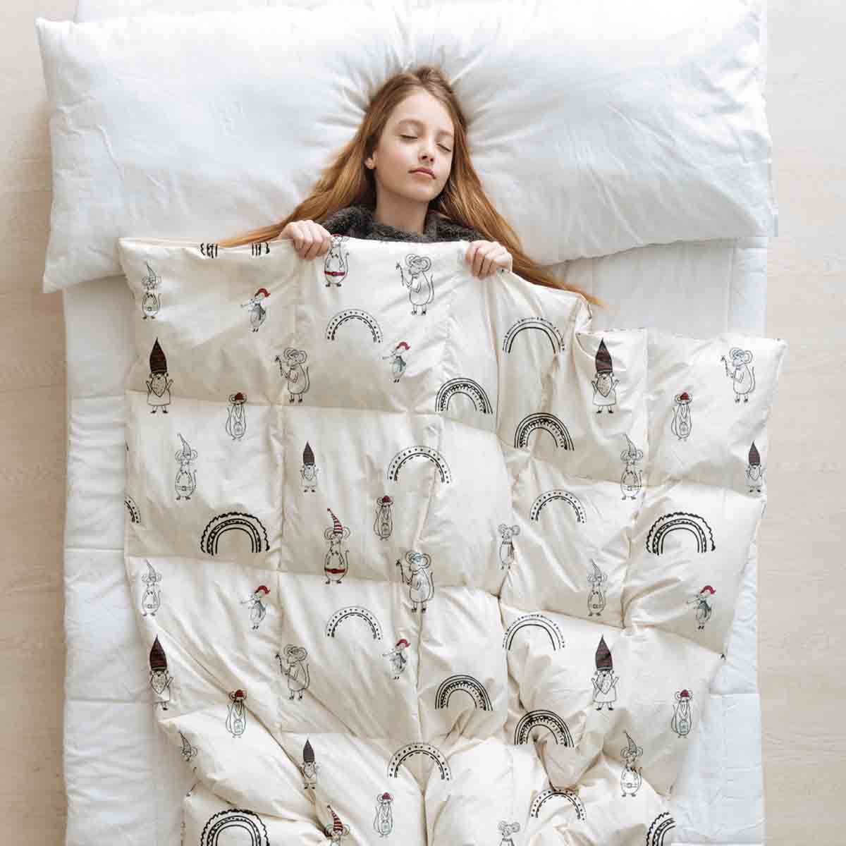 Original therapy blanket - cotton cover with mice