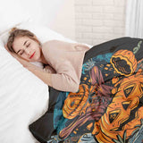 Original therapy blanket - cotton cover Halloween pumpkin