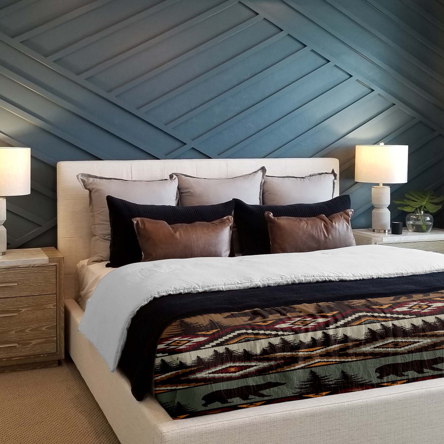 Therapy blankets bedding set brown Norway