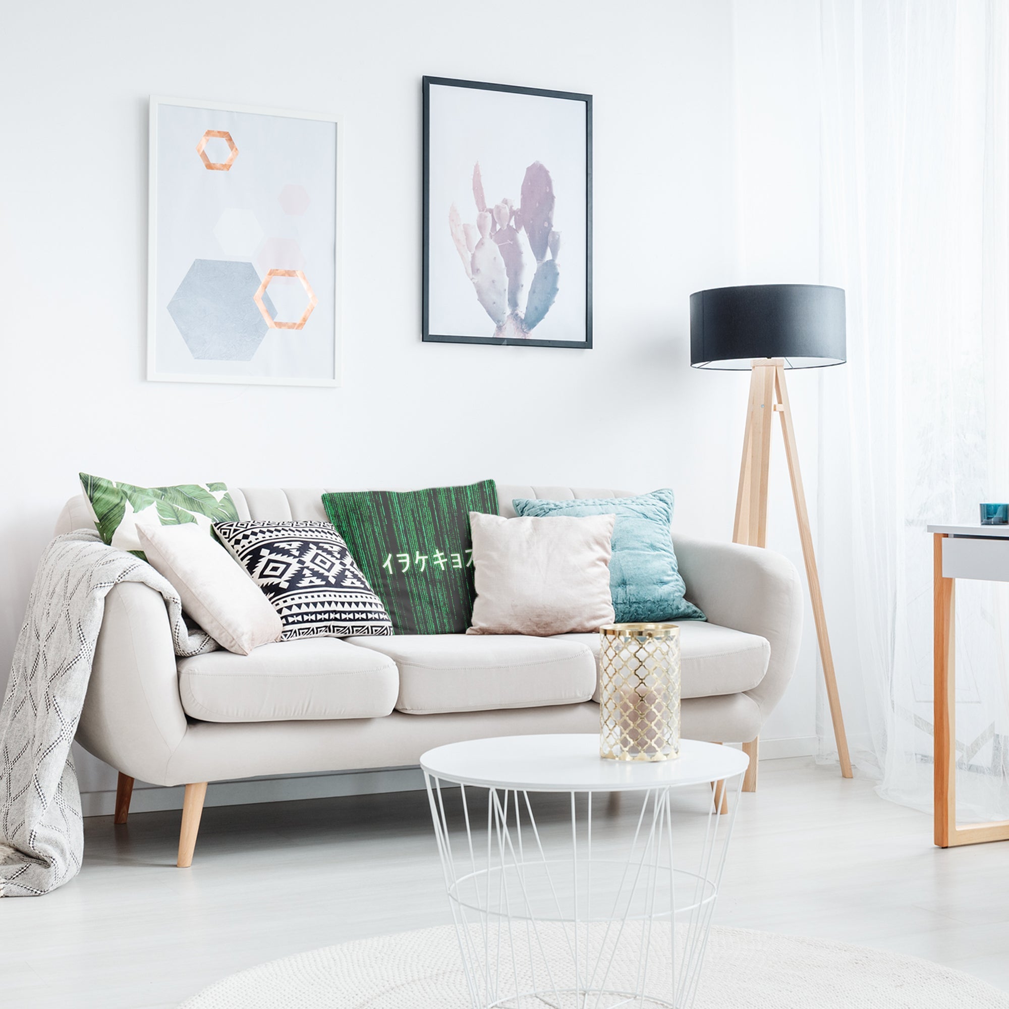 Cuscino salute Verde Codice Matrix