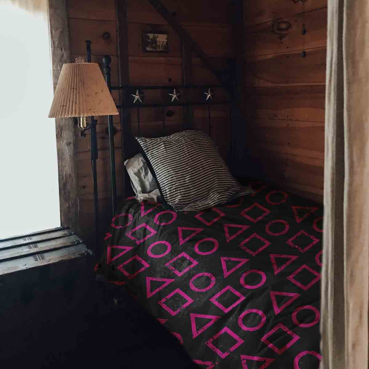 Therapy blankets bedding set Dalgona shapes