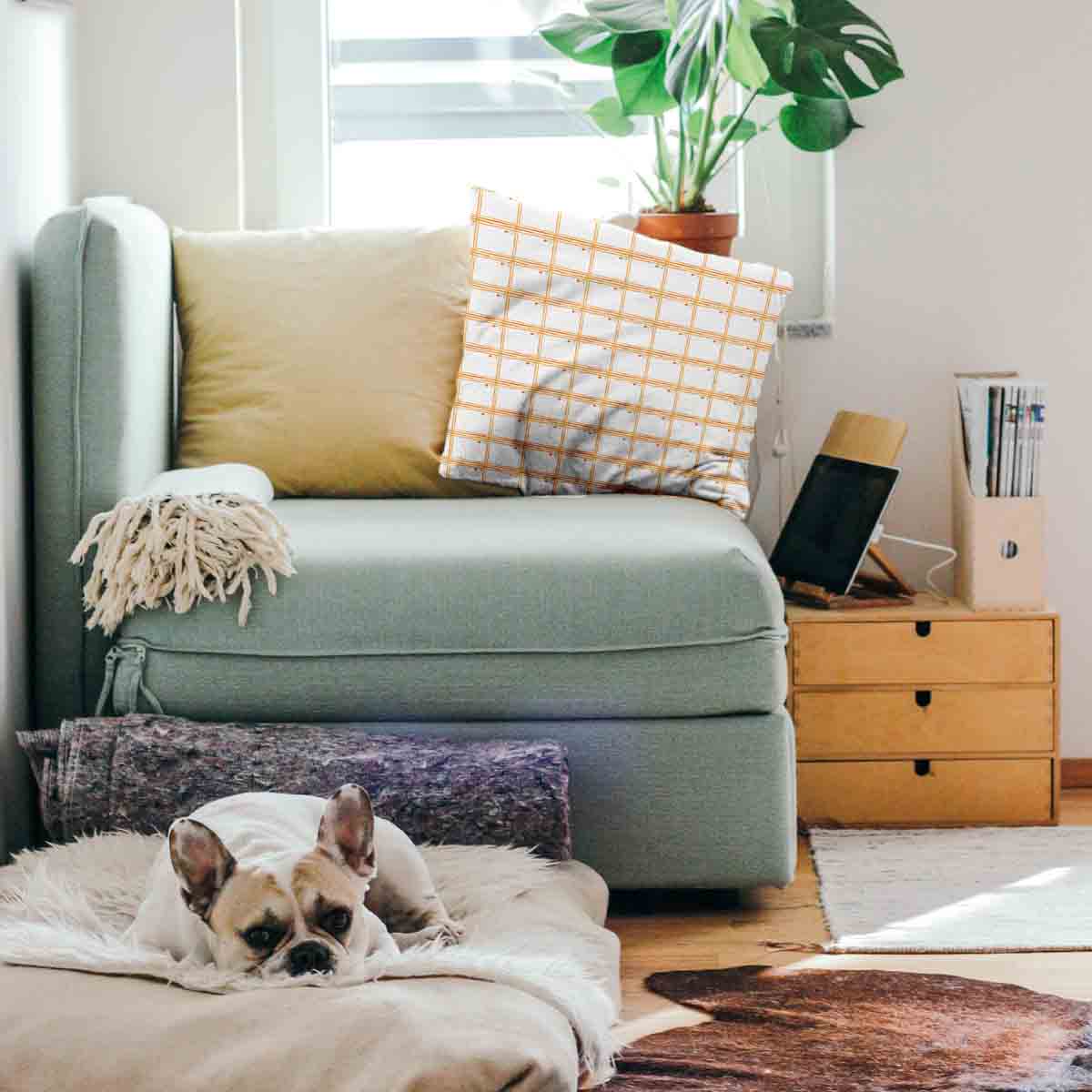 Gezondheidskussen Geel Ruit