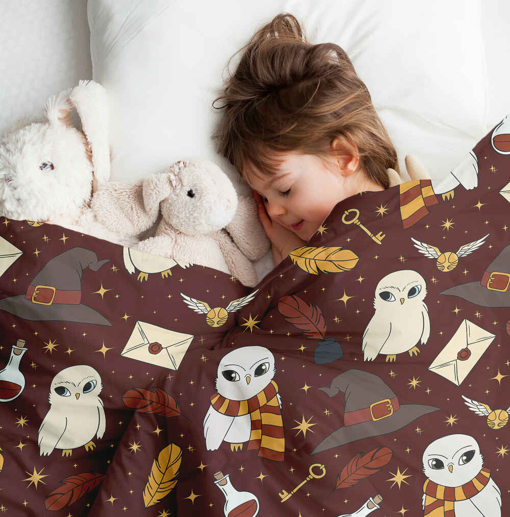 Manta terapéutica original - Funda de algodón marrón Hedwig