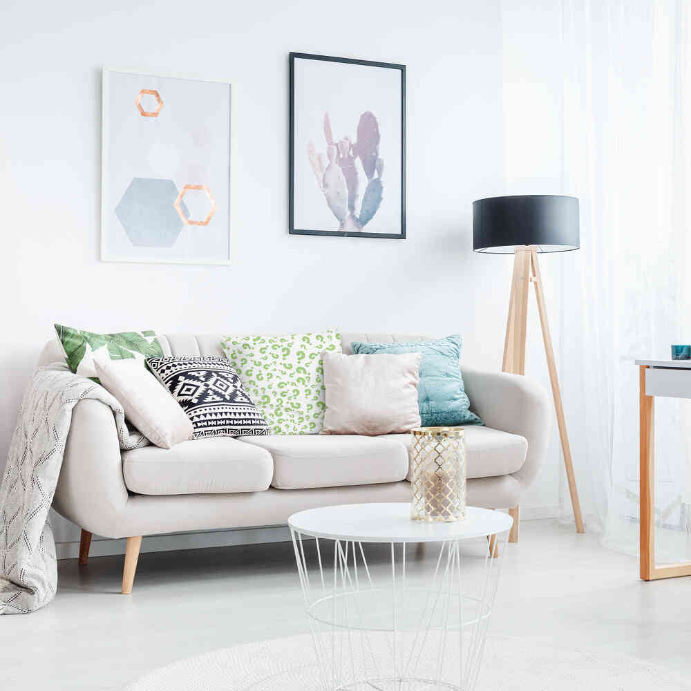 Cuscino salute Punti interrogativi verdi