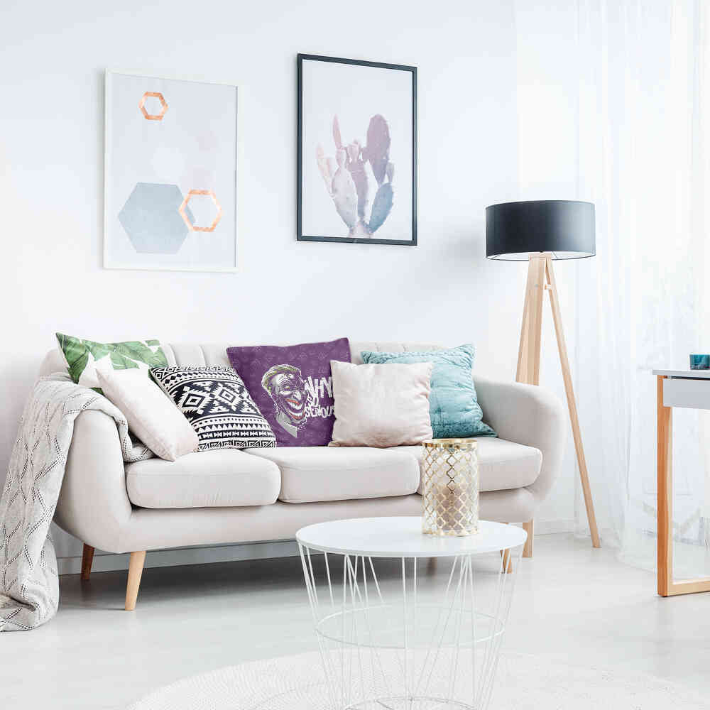 Cuscino salute viola Why So Serious?