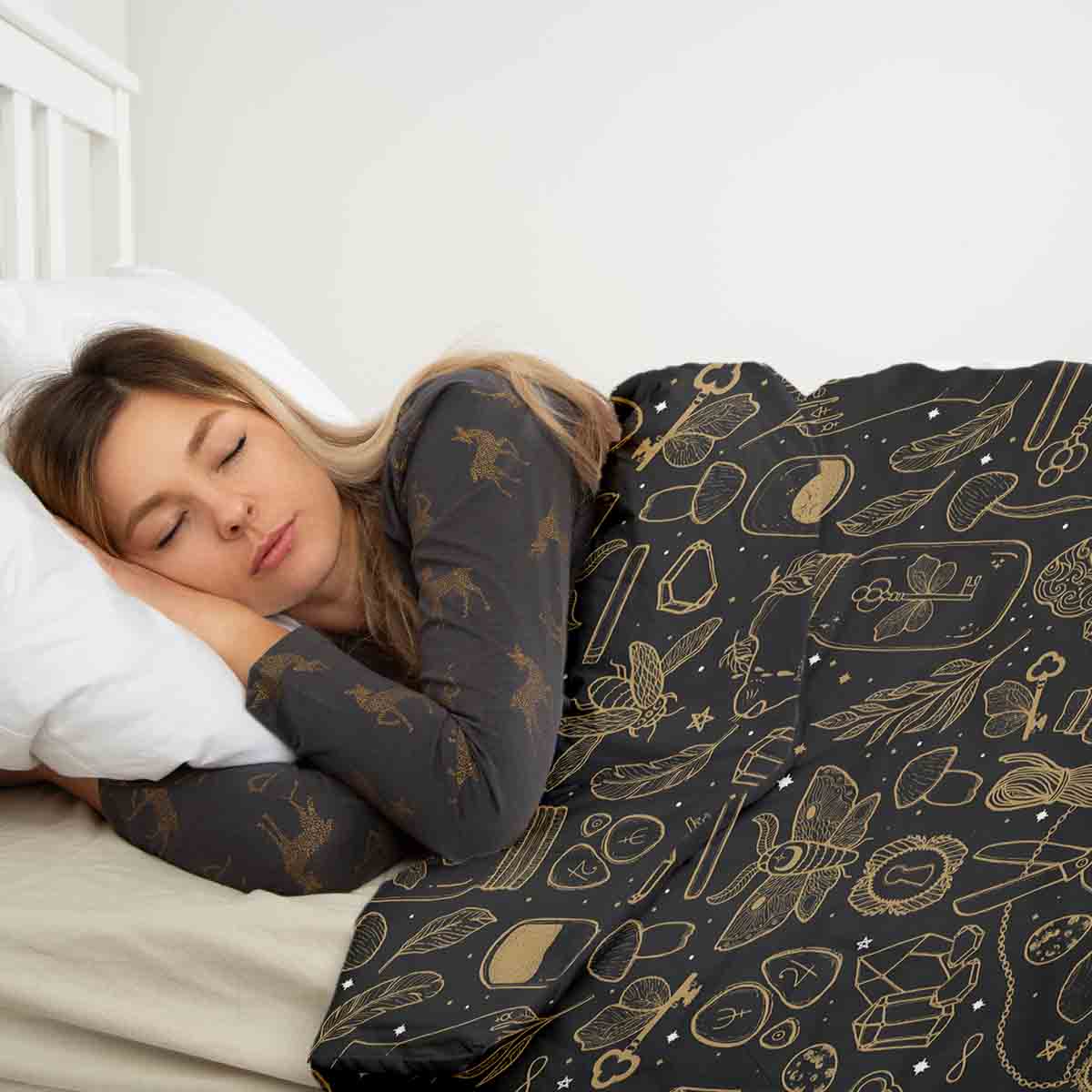 Coperta terapeutica originale - Rivestimento in cotone nero Zauber