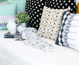 White health pillow with owls