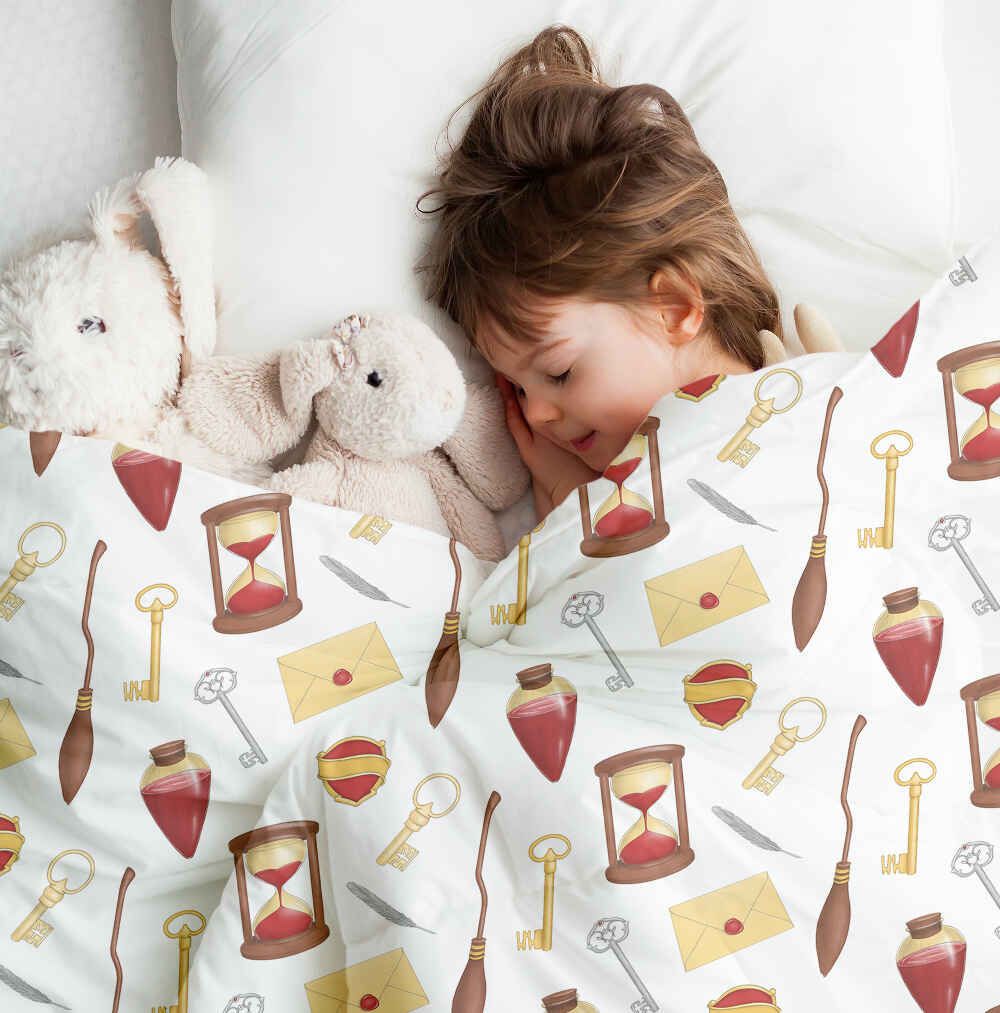 Therapy blankets bedding set white magic