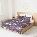 Original therapy blanket - cotton cover with purple sea of flowers