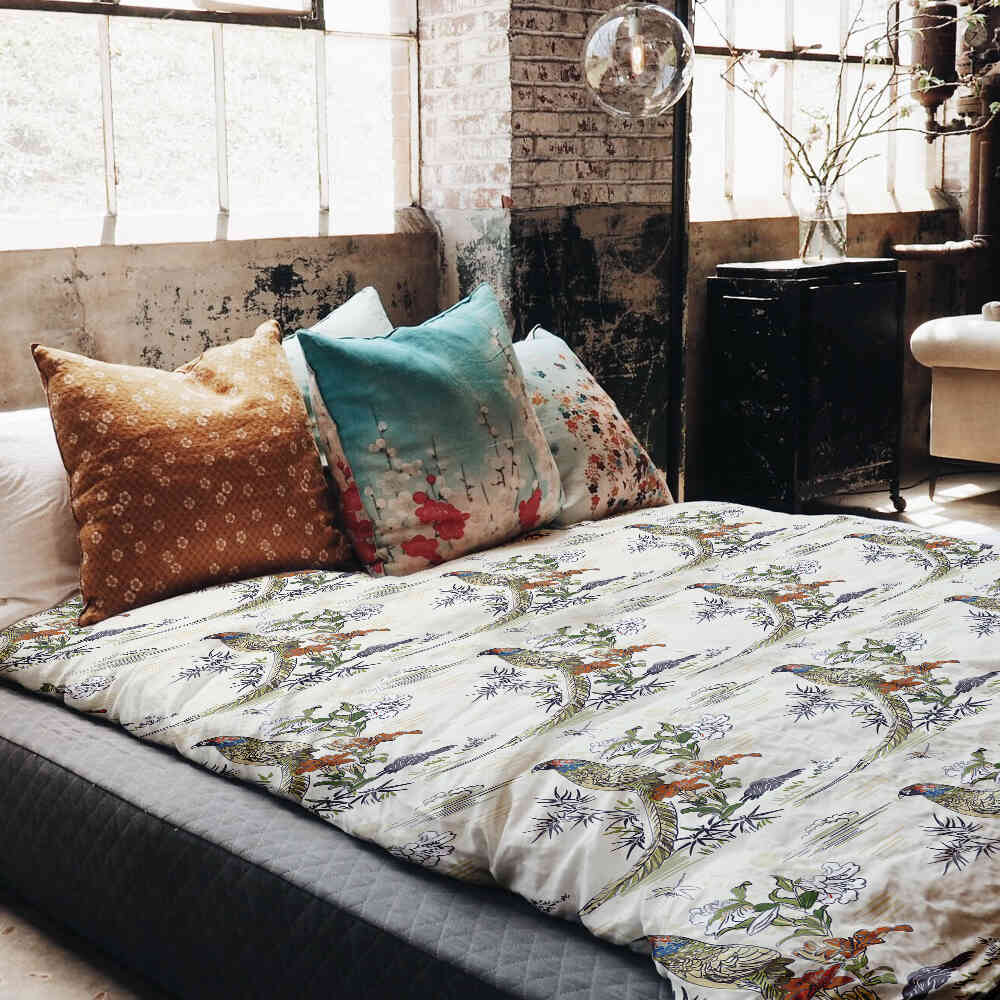 Couverture thérapeutique originale - Housse en coton Paradisier