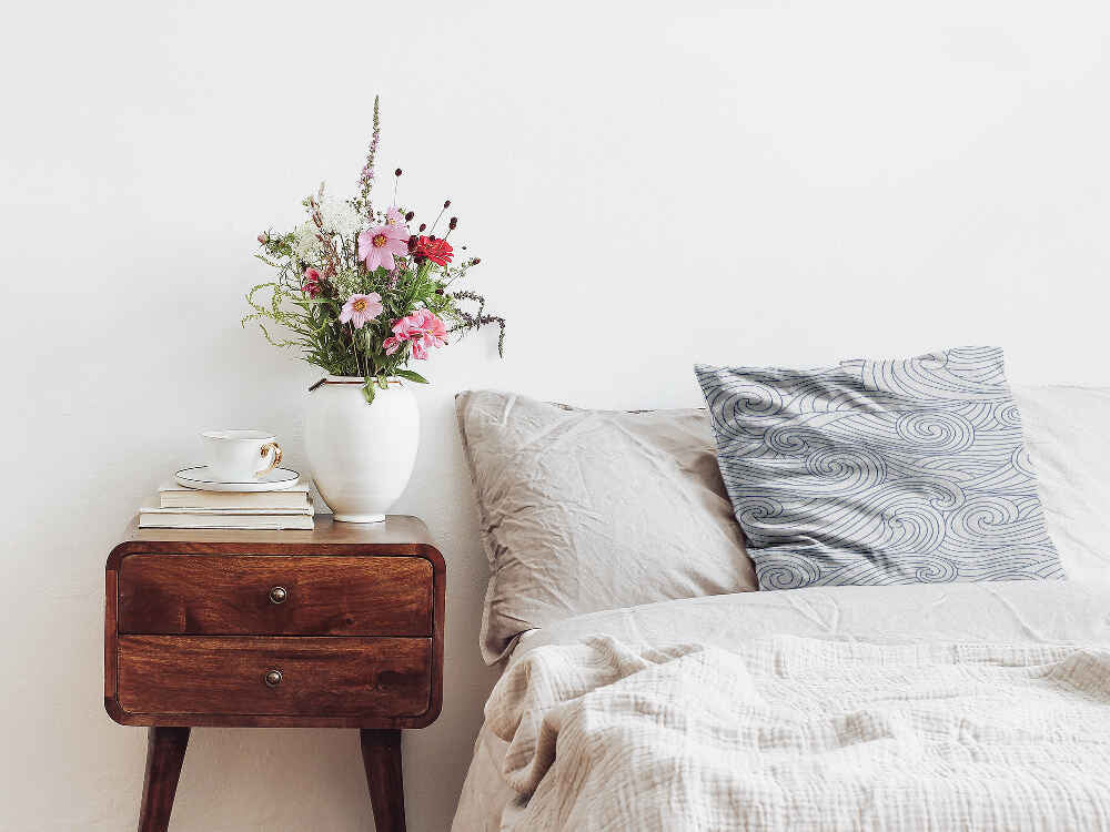 Gezondheidskussen blauwe golven