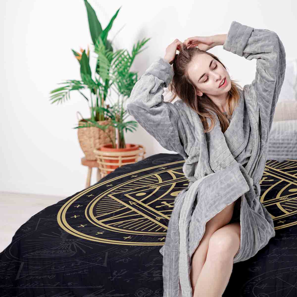 Therapy blankets bedding set mystic