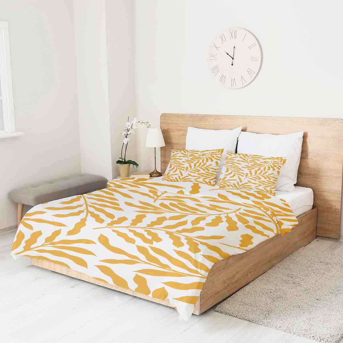 Coperta terapeutica originale - Rivestimento in cotone con rami gialli