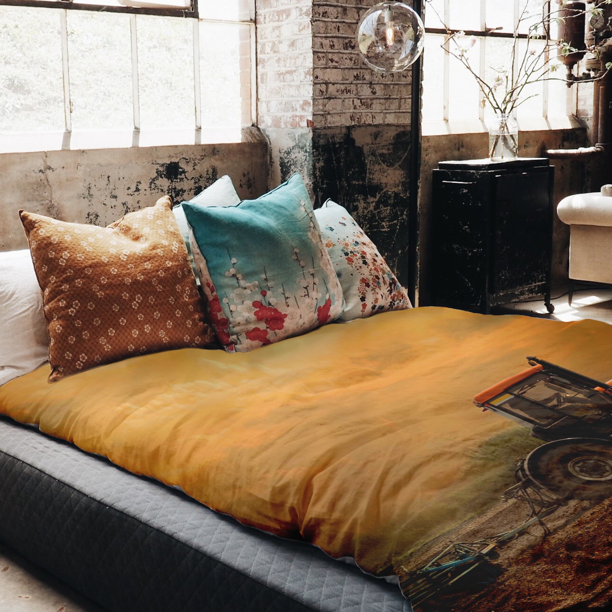 Therapiedekens Beddengoed Set Tractor met Aanhanger