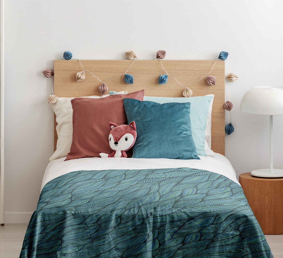 Therapy blankets bedding set weave green