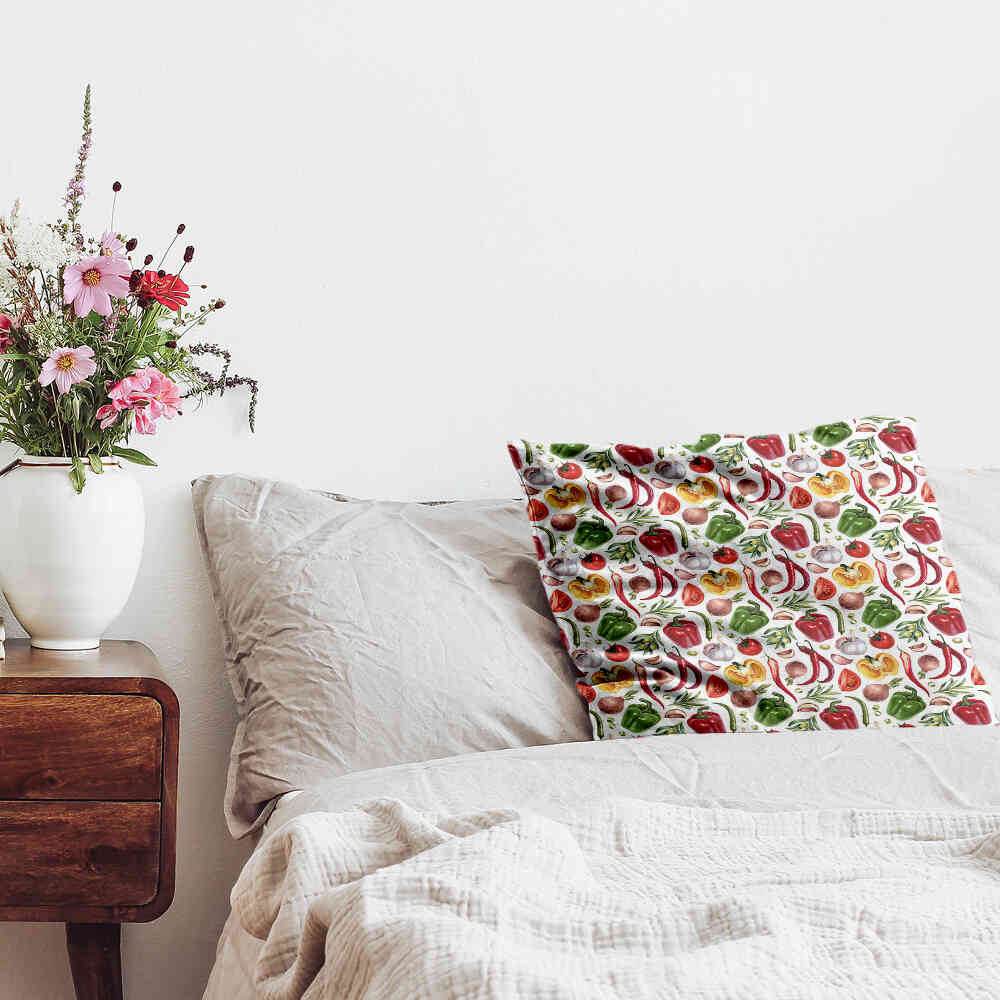 Health pillow with vegetables