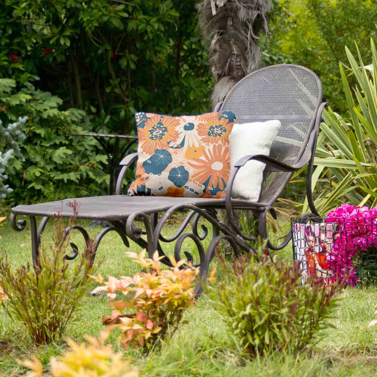 Almohada de salud con flores de gerbera