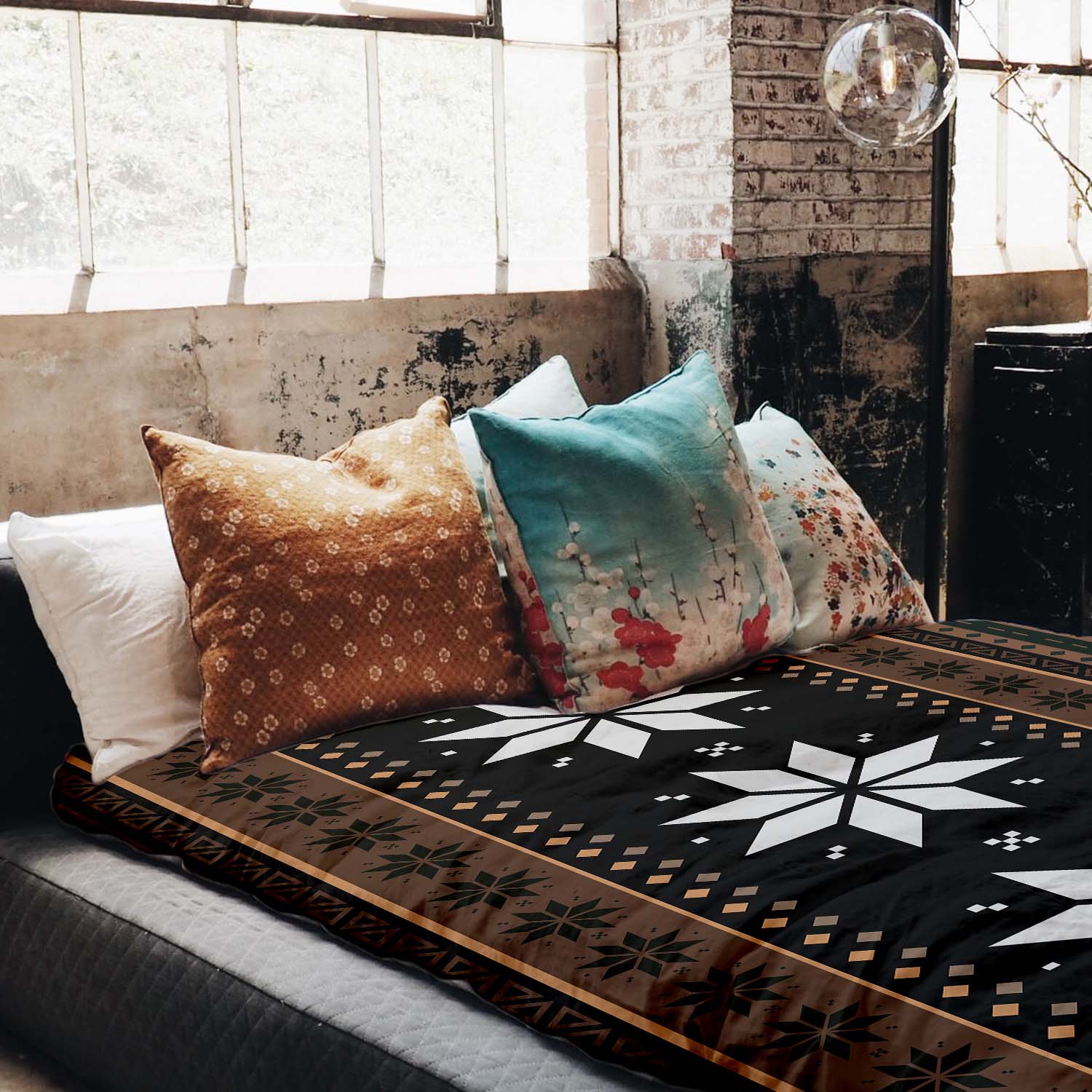 Coperta terapeutica originale - Rivestimento in cotone a righe con stelle