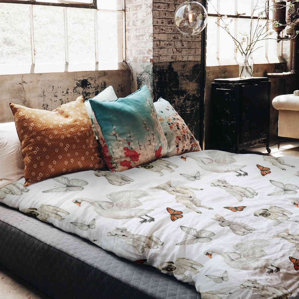 Therapiedekens Beddengoed Set Wit lieve dieren