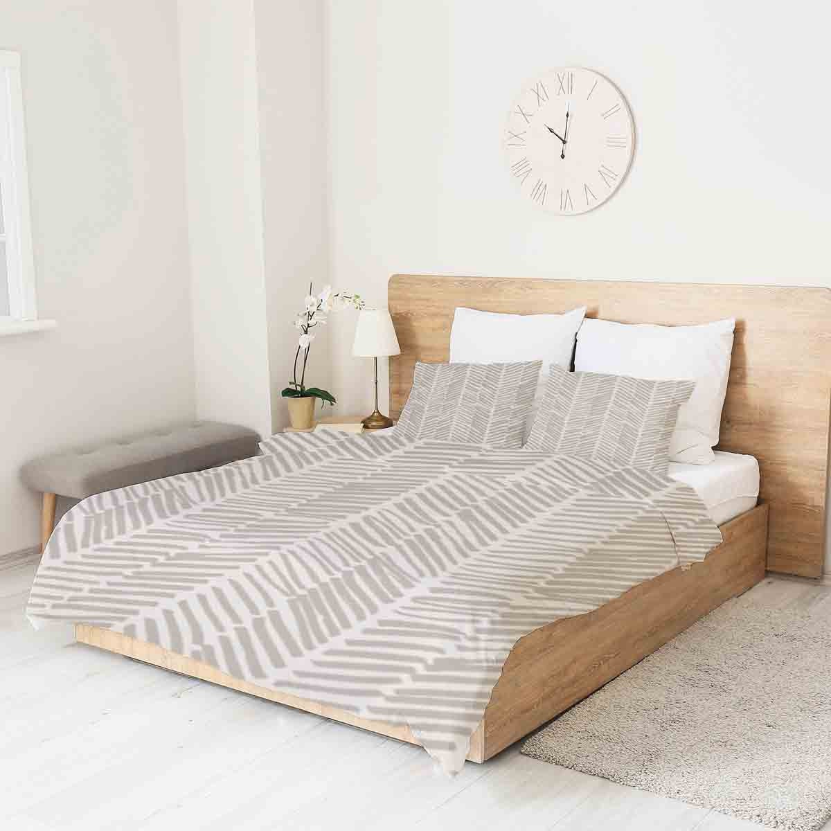 Originele therapiedeken - katoenen hoes beige met strepen