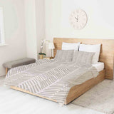 Coperta terapeutica originale - Rivestimento in cotone beige con strisce