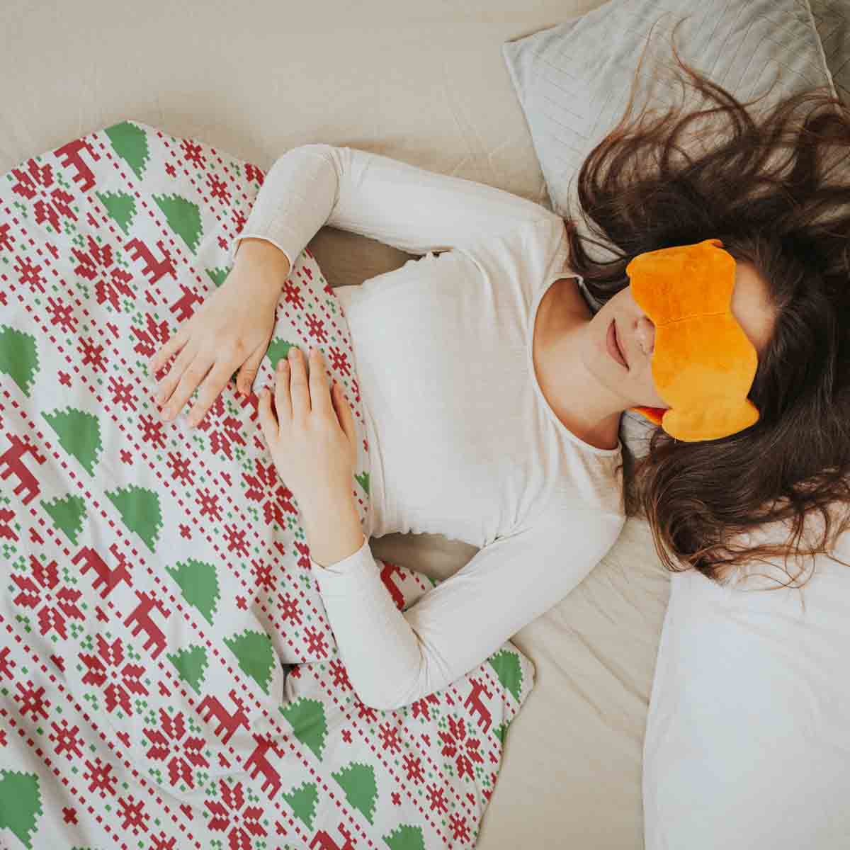 Originele therapiedeken - katoenen hoes Kerstmis in Noorwegen