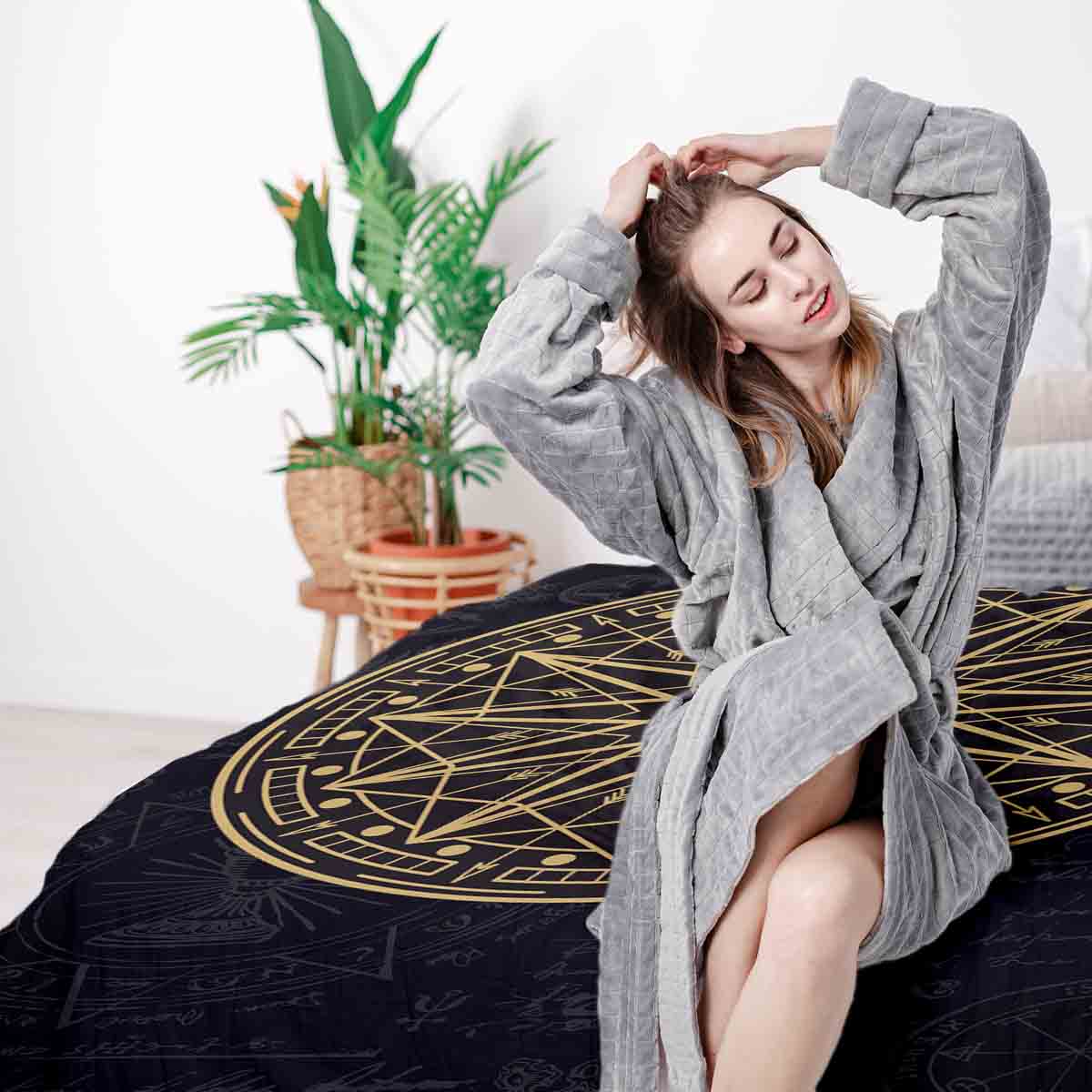 Originele therapiedeken - katoenen hoes Mystiek Mandala