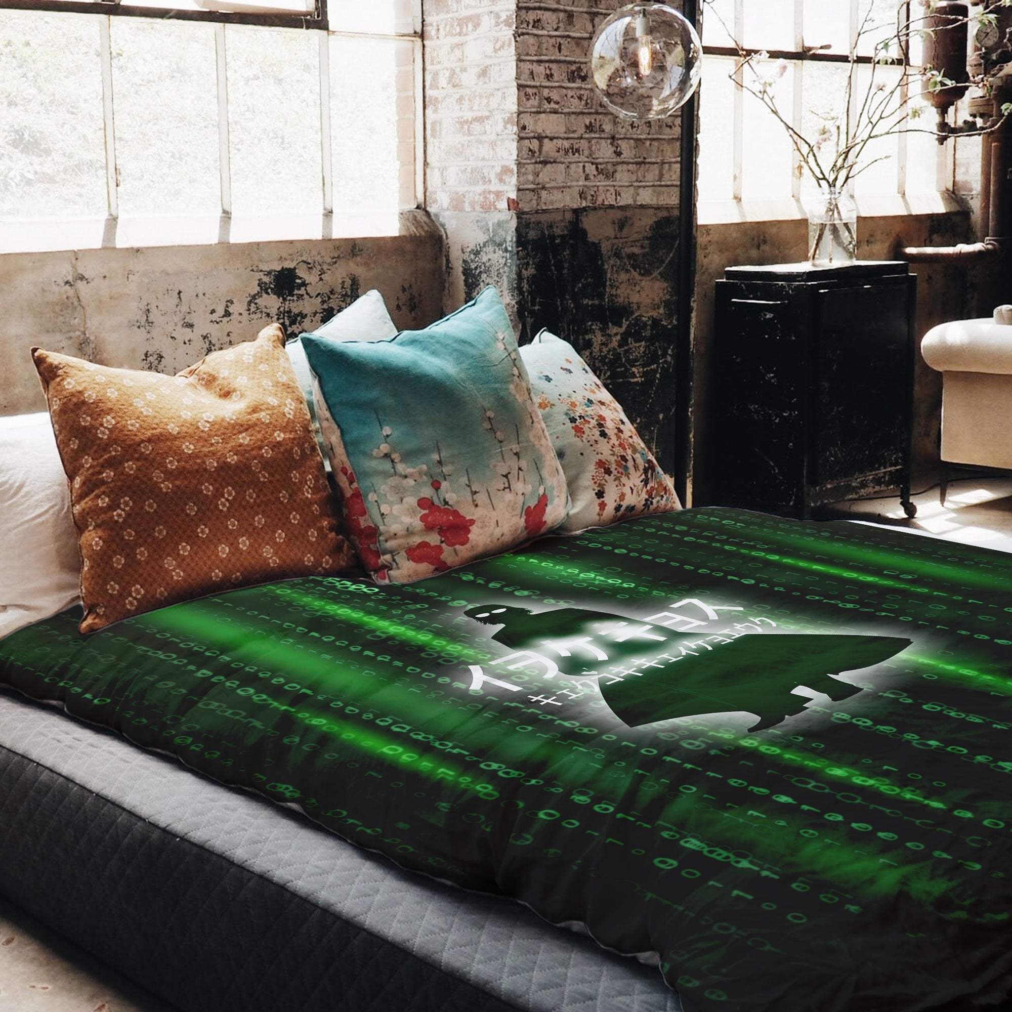 Therapy blankets bedding set green Matrix II