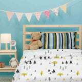 Original therapy blanket - cotton cover with yellow trees