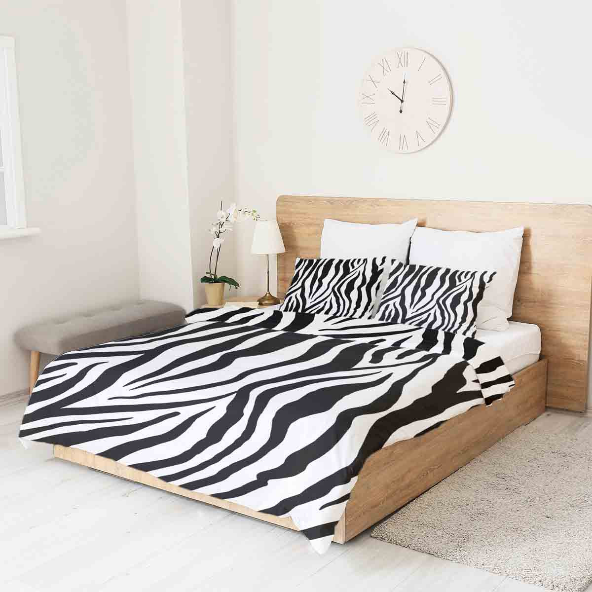 Originele therapiedeken - katoenen hoes zebraprint
