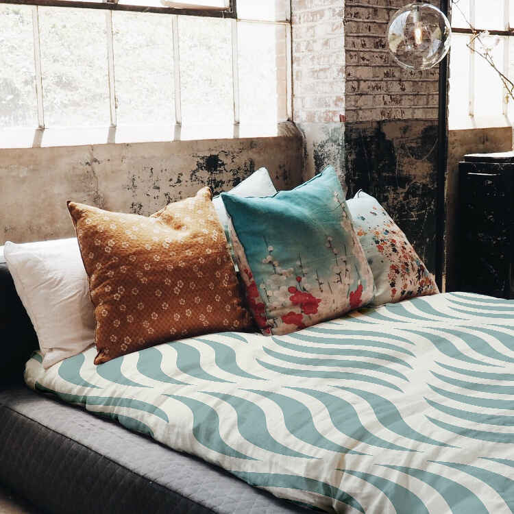 Therapiedekens Beddengoed Set abstracte golven