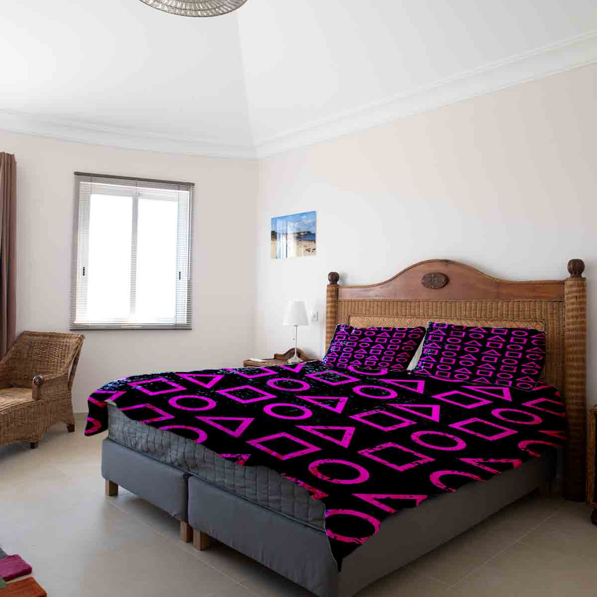 Therapy blankets bedding set Dalgona shapes