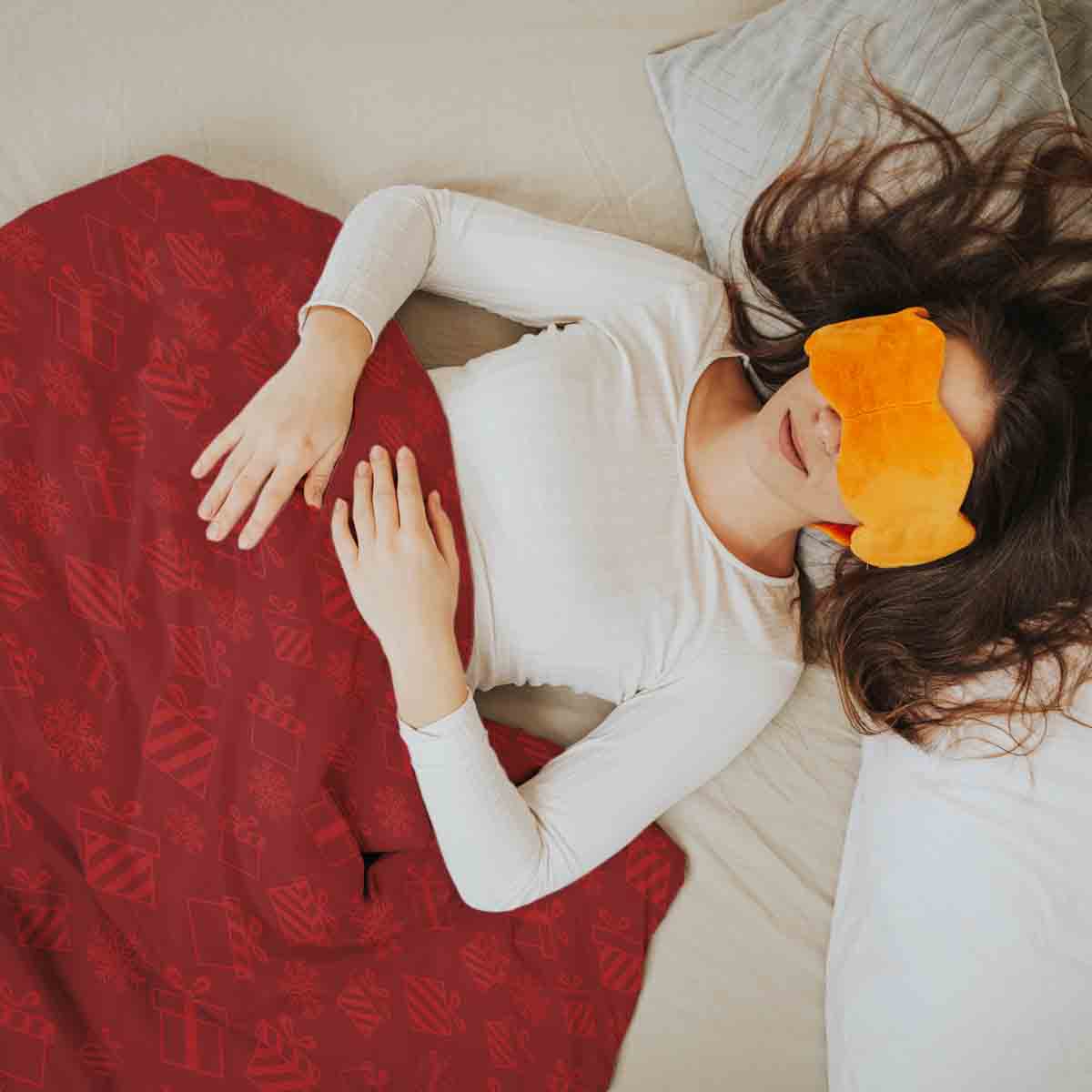 Set de ropa de cama con manta terapéutica rojo regalos