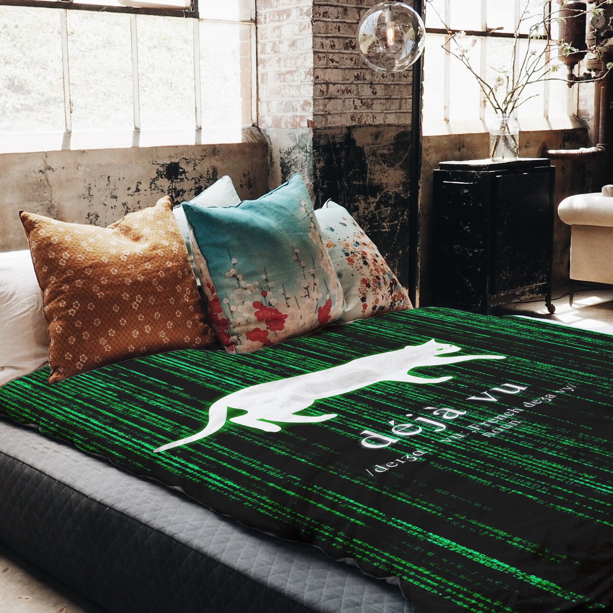 Therapy blankets bedding set green déjà-vu