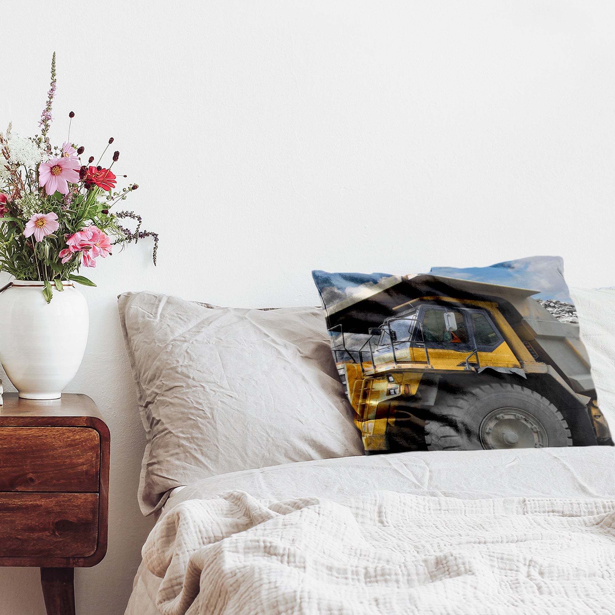 Cuscino sanitario Camion giallo