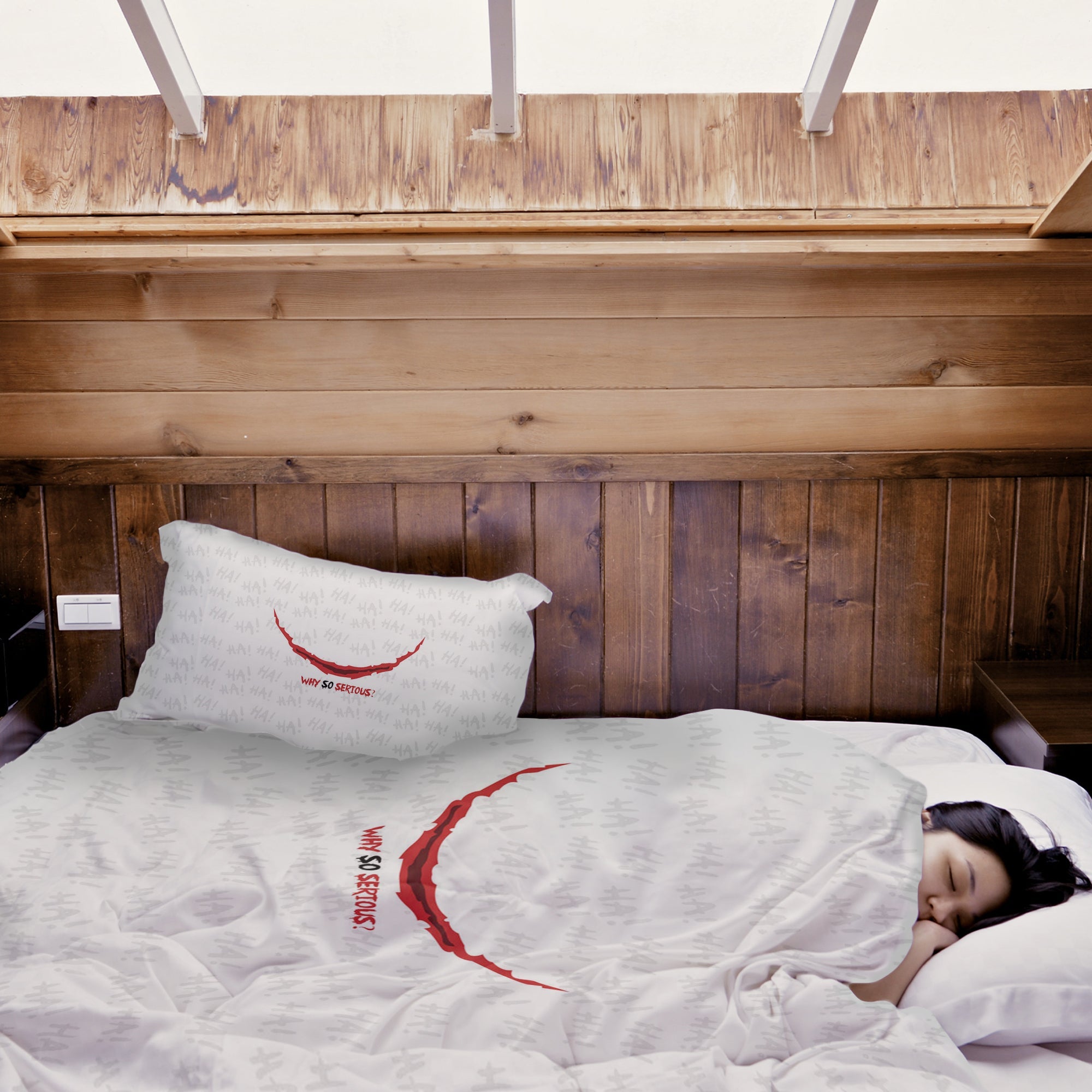 Therapy blankets bedding set white Why so serious?