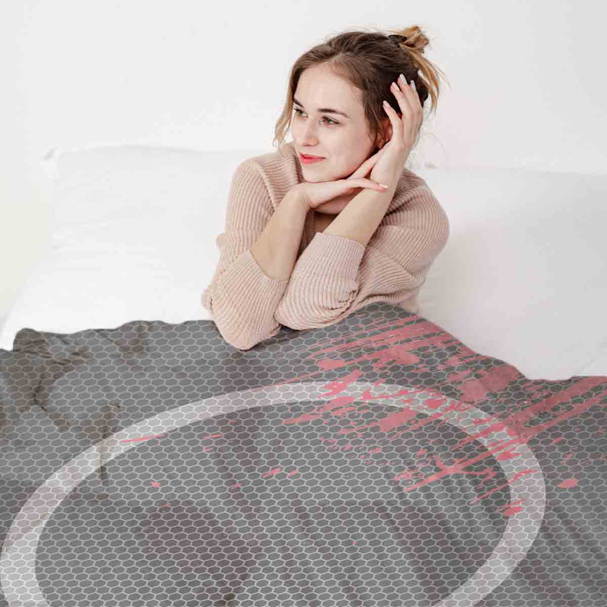 Set de ropa de cama con manta terapéutica inicio del juego