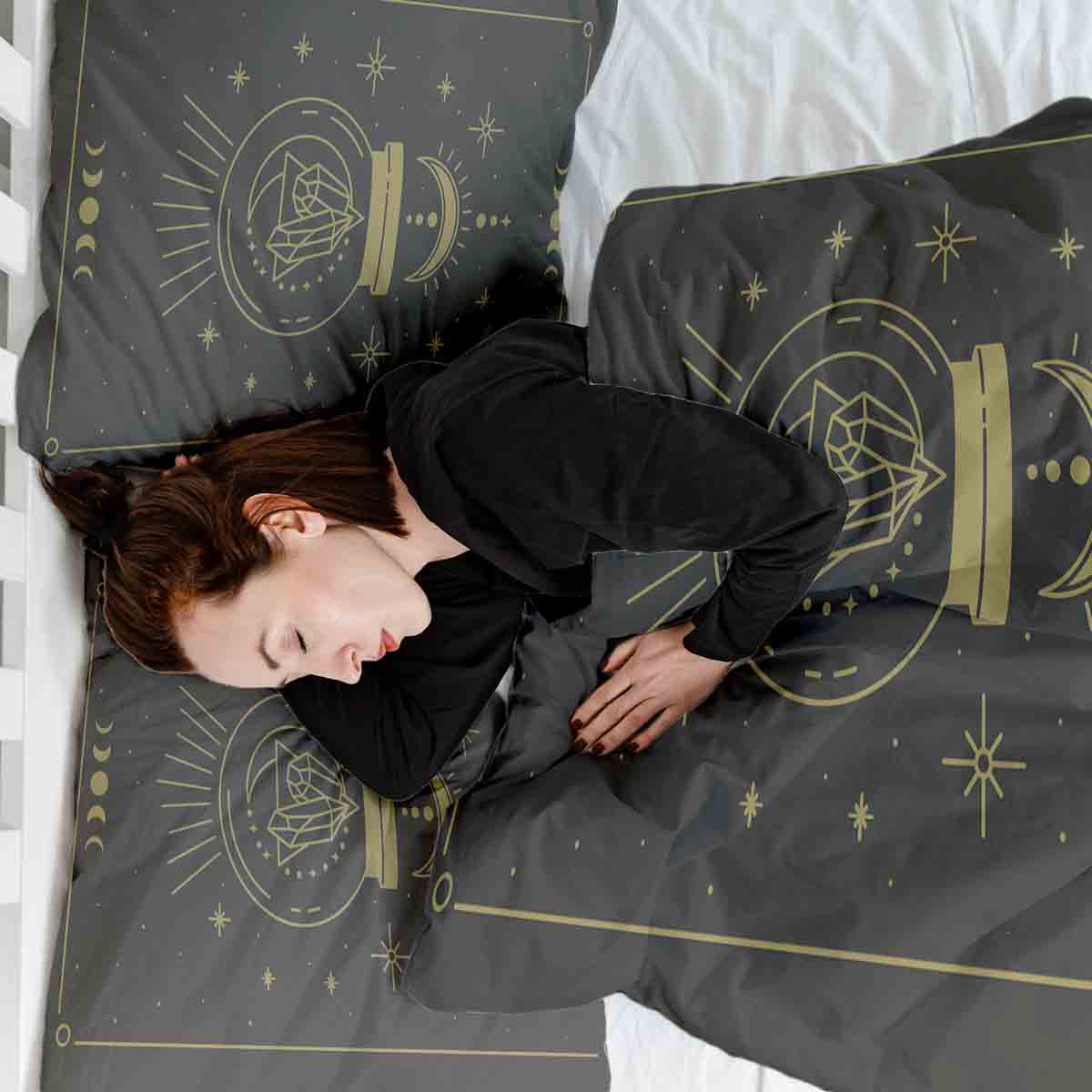 Therapy blankets bedding set crystal ball