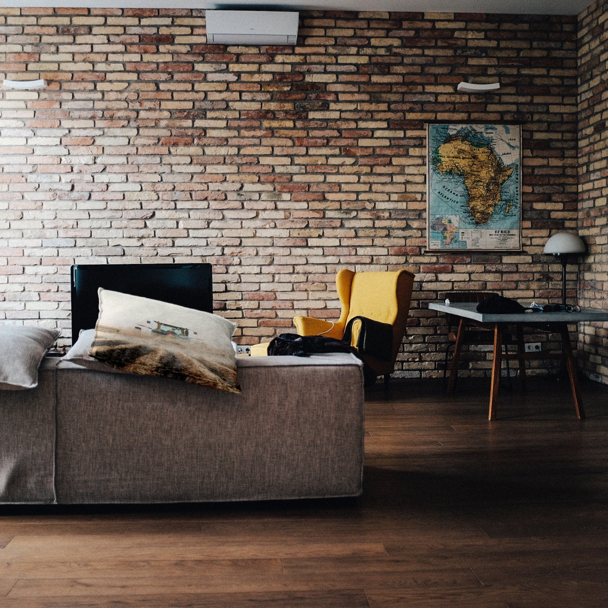 Gezondheidskussen tractor in actie