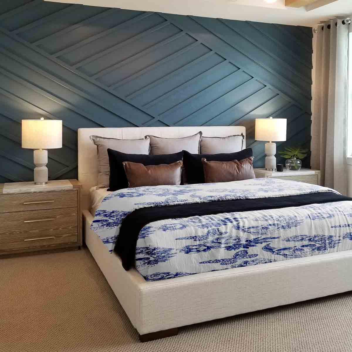 Set de ropa de cama con manta terapéutica flores calavera