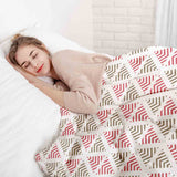 Set de ropa de cama con mantas terapéuticas triángulos navideños