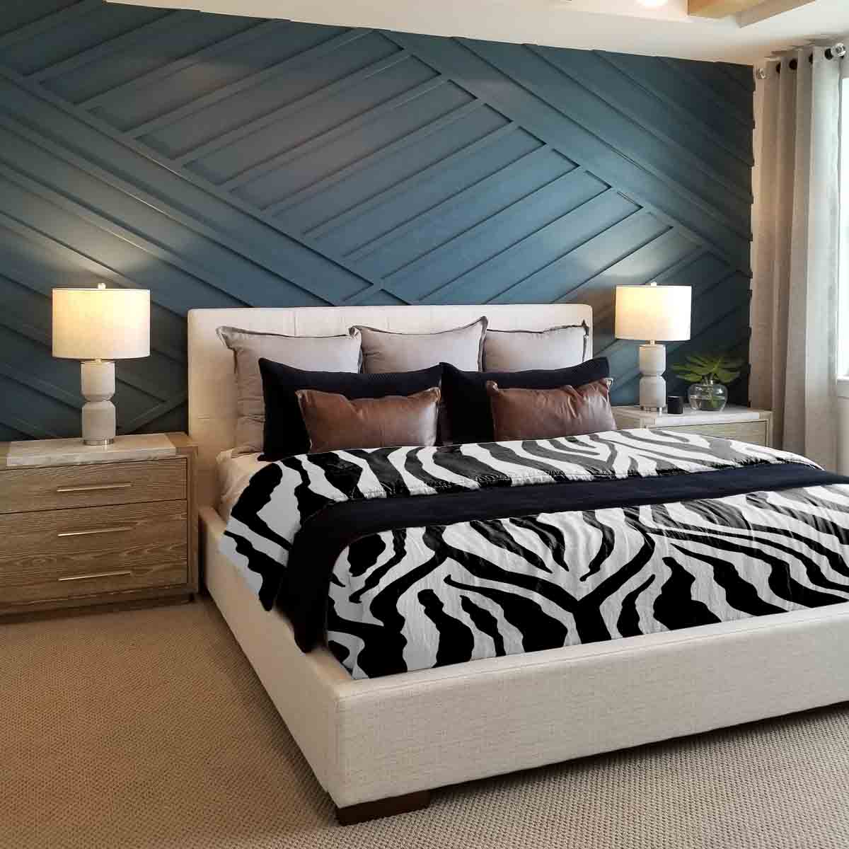 Originele therapiedeken - katoenen hoes zebraprint