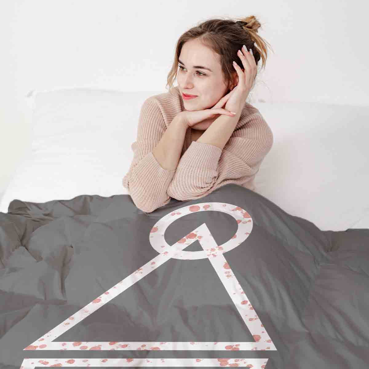 Therapy blankets bedding set bloody shapes